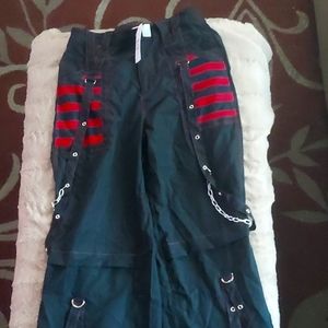 Unknown brand size L color black and red Goth with tags new pants